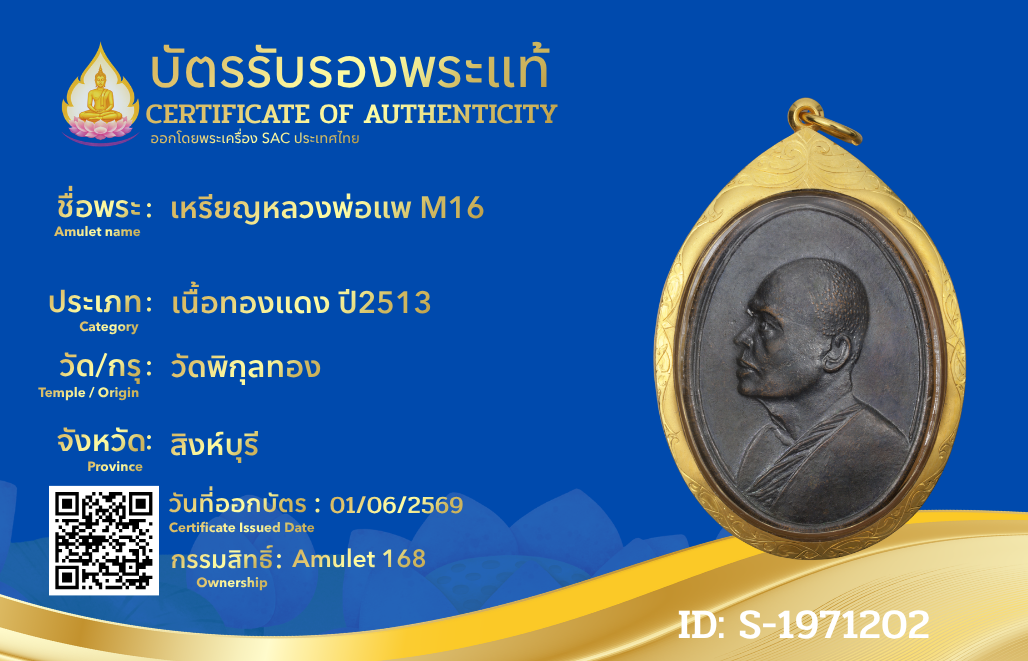 เหรียญหลวงพ่อแพ M16